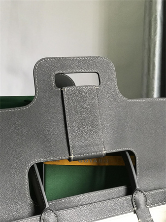 Go*ard saigon tote bag Go*ardine canvas & chevroches calfskin grey