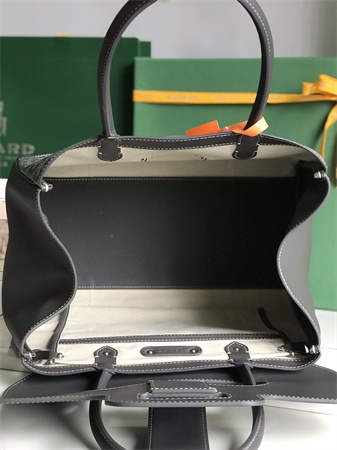 Go*ard saigon tote bag Go*ardine canvas & chevroches calfskin grey