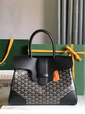 Go*ard saigon tote bag Go*ardine canvas & chevroches calfskin black