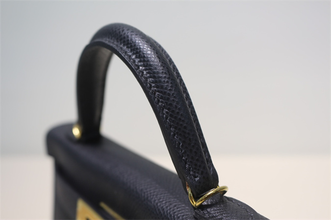 Kelly Mini II Bag Epsom Leather Gold/Silver Hardware In Black Color HS