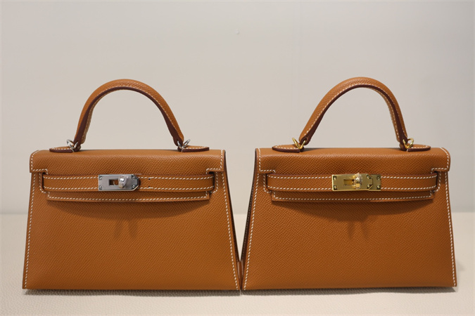 Kelly Mini II Bag Epsom Leather Gold/Silver Hardware In Gold Color HS