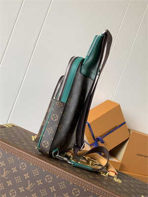 L.V Avenue Slingbag Monogram Macassar Canvas Borneo Green M12734