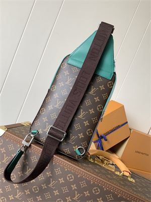 L.V Avenue Slingbag Monogram Macassar Canvas Borneo Green M12734
