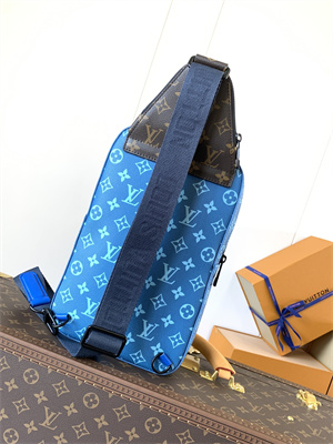 L.V Avenue Slingbag  Monogram Macassar Canvas Blue M23782