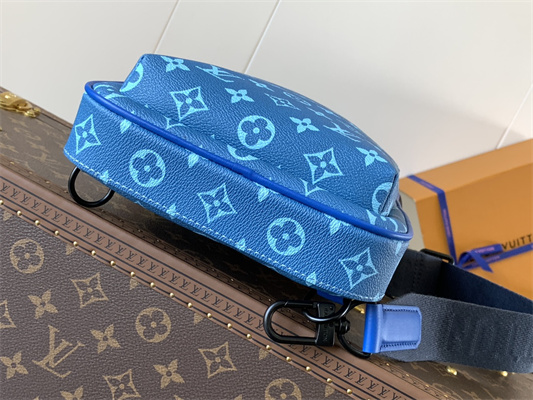 L.V Avenue Slingbag  Monogram Macassar Canvas Blue M23782