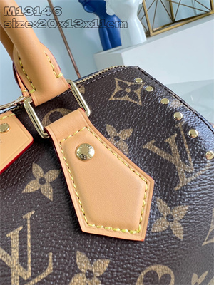 L.V Speedy Trunk 20 Monogram canvas &Cowhide-leather trim Nature M13146