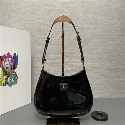 Pra*a cleo patent leather bag black 1bc169