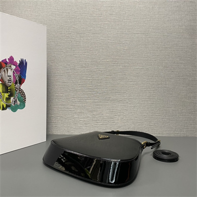 Pra*a cleo patent leather bag black 1bc169