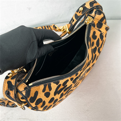 Pra*a arqué leopard print horsehide shoulder bag 1bc194