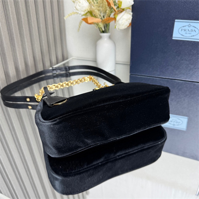 Pra*a re-edition velvet mini-bag black 1bc204