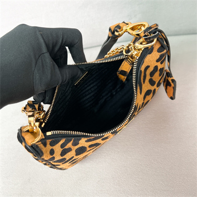 Pra*a re-edition leopard print horsehide mini-bag 1bc204