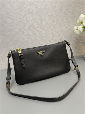 Pra*a mini hobo bag black calfskin 1bc238