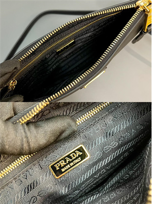 Pra*a mini hobo bag black calfskin 1bc238