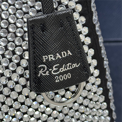 pra*a  re-edition 2000 mini-bag with Di*m*nd black 1ne515
