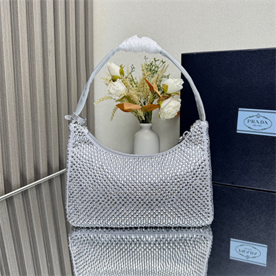 pra*a  re-edition 2000 mini-bag with Di*m*nd silver 1ne515