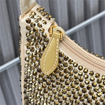 pra*a  re-edition 2000 mini-bag with Di*m*nd gold 1ne515