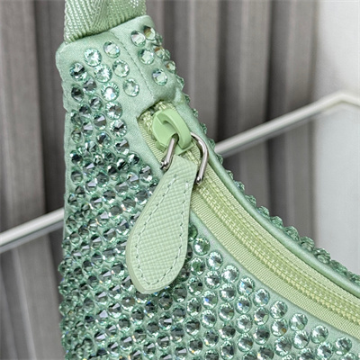 pra*a  re-edition 2000 mini-bag with Di*m*nd green 1ne515