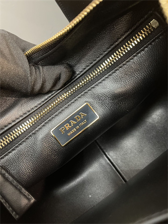 Pra*a aimée medium leopard print horsehide shoulder bag 1bc229