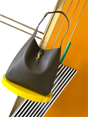 y.s.l le 5 a 7 S*pple large hobo bag in kaki green leather