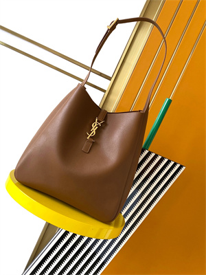 y.s.l le 5 a 7 S*pple large hobo bag in brown leather