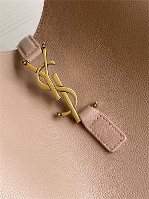 y.s.l le 5 a 7 S*pple large hobo bag in beige leather