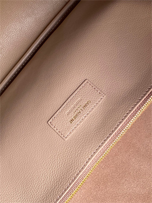 y.s.l le 5 a 7 S*pple large hobo bag in beige leather