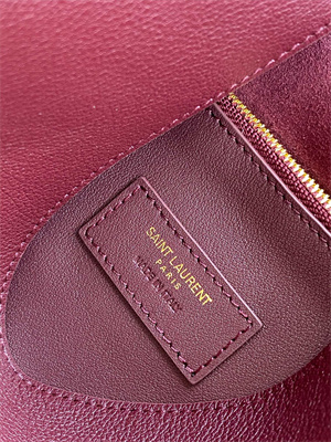 y.s.l le 5 a 7 S*pple large hobo bag in burgundy leather