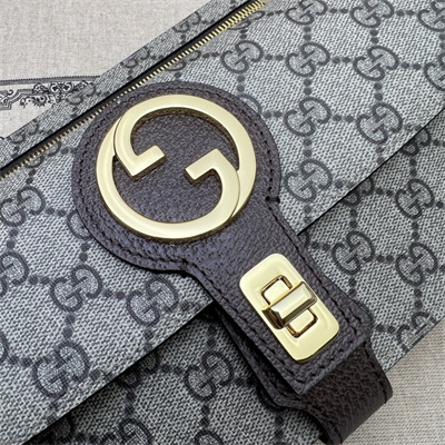 Gu.cci Blondie Belt Bag GG Canvas Brown 718154