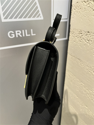 Constance Bag Epsom Leather 18CM Gold/Silver Tone Metal In Black Color HS  (With mirror)