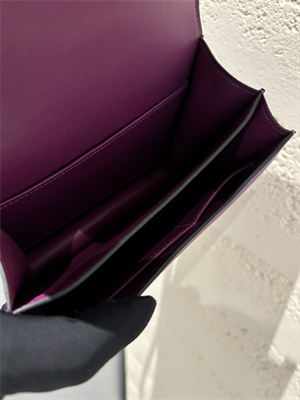 Constance Bag Epsom Leather 18CM Gold/Silver Tone Metal In Anemone Color HS  (With mirror)