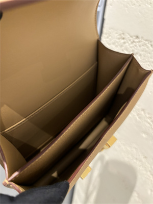 Constance Bag Epsom Leather 18CM Gold/Silver Tone Metal In Chai Color HS (With mirror)