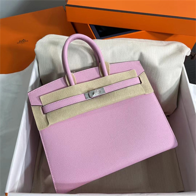 Bir.kin Sellier Bag Epsom Leather 25/30/35CM Gold Hardware In Mauve Sylvestre Color HS