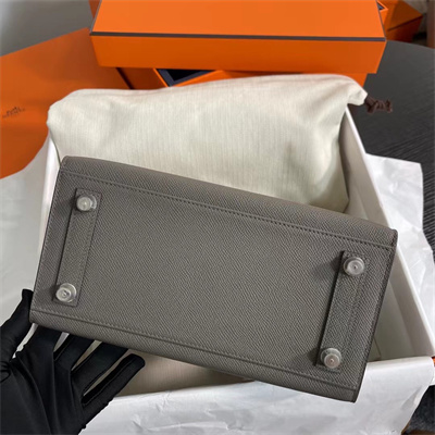 Bir.kin Sellier Bag Epsom Leather 25/30/35CM Gold Hardware In Etain Color HS