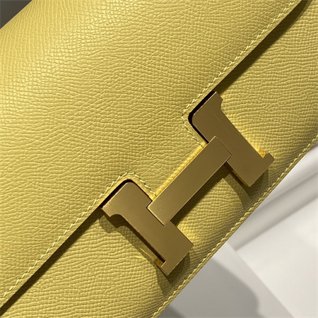 Constance Elan Epsom Leather  Gold/Silver Tone Hardware Lemon Color HS(With Mirror)