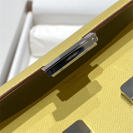 Constance Elan Epsom Leather  Gold/Silver Tone Hardware Lemon Color HS(With Mirror)