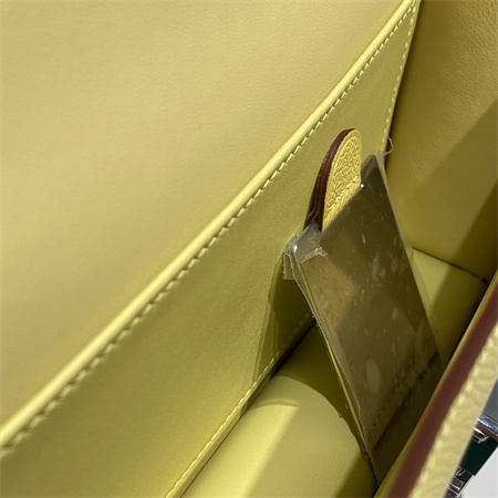 Constance Elan Epsom Leather  Gold/Silver Tone Hardware Lemon Color HS(With Mirror)