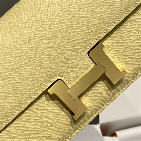 Constance Elan Epsom Leather  Gold/Silver Tone Hardware Jaune Poussin Color HS(With Mirror)