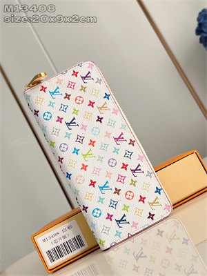 V x TM Clémence Wallet Multicolor Monogram Canvas White M13408