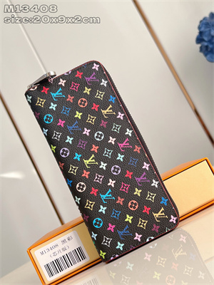 LV x TM Clémence Wallet Multicolor Monogram Canvas Black M13408