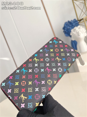 LV x TM Clémence Wallet Multicolor Monogram Canvas Black M13408