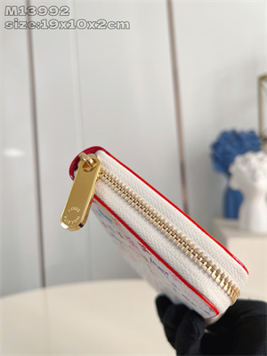 LV x TM Zippy Wallet Multicolor Monogram Canvas White M13992