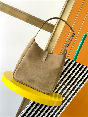 y.s.l le 5 a 7 S*pple small hobo bag in barley green suede leather