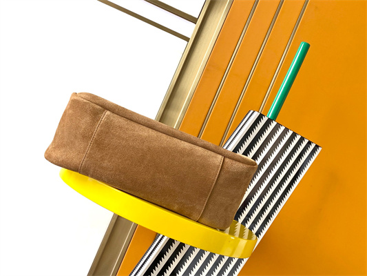 y.s.l le 5 a 7 S*pple large hobo bag in brown suede leather