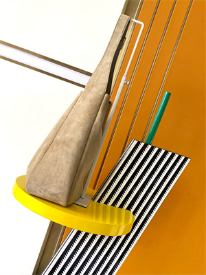 y.s.l le 5 a 7 S*pple large hobo bag in barely green suede leather