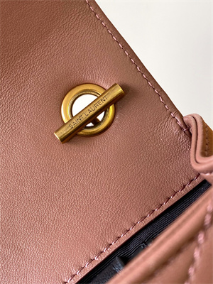 Y.S.L LOULOU Mini in MATELASSÉ lambskin Gold Tone Metal