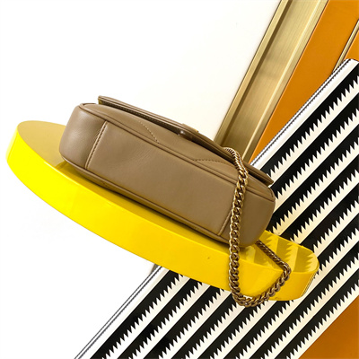 Y.S.L LOULOU Mini in MATELASSÉ lambskin Gold Tone Metal