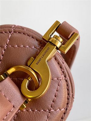 Y.S.L Vanity Case In Quilted Lambskin Dk Pink