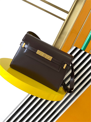 y.s.l manhattan small shoulder bag in box Sa**t Lau*nt coffee color