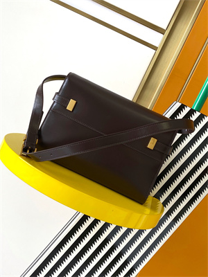 y.s.l manhattan small shoulder bag in box Sa**t Lau*nt coffee color