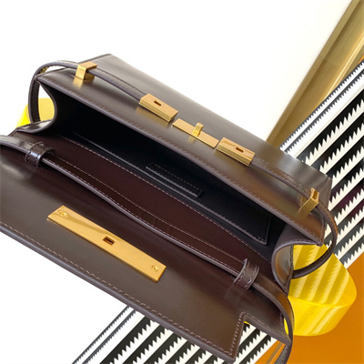 y.s.l manhattan small shoulder bag in box Sa**t Lau*nt coffee color